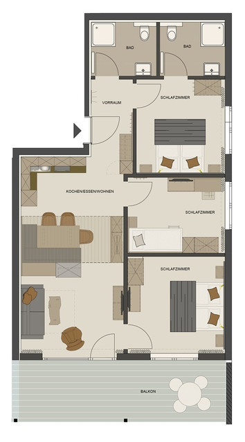 Eine der letzten Ferienimmobilien direkt am Skilift Oberdamüls Top 1.01