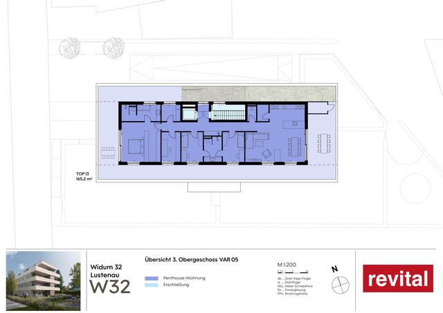 1A-Lage von Lustenau - Ruhige und Zentrale Penthousewohnung