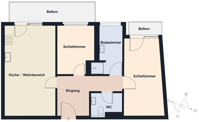 Gepflegte 3-Zimmer-Wohnung in sonniger Lage von Schlins