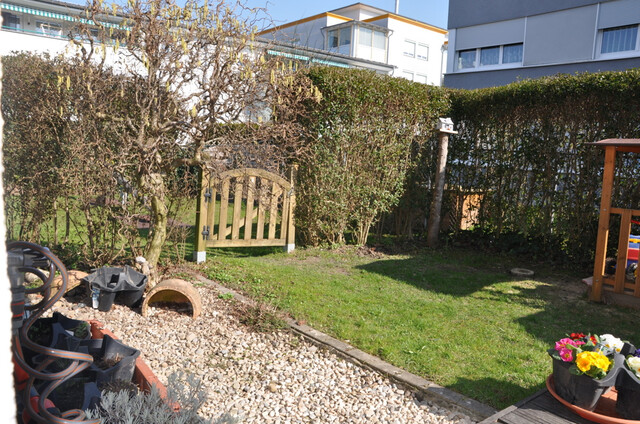 Zentrumsnahe 3-Zimmer-Gartenwohnung mit Terrasse & Tiefgarage