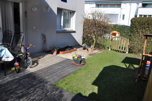 Zentrumsnahe 3-Zimmer-Gartenwohnung mit Terrasse & Tiefgarage