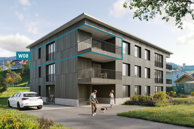 Ruhig wohnen, zentrumsnah leben. 2-Zimmer-Dachgeschosswohnung W08