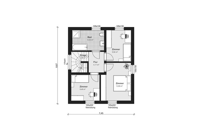 Erstbezug: Doppelhaushälften in Hard mit Wohnbauförderung