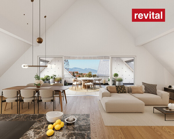 Dachgeschosswohnung mit Fernblick am Funkenweg - Ruhelage im Zentrum - Seenähe! - Top C6