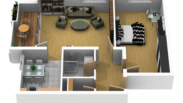 Lichtdurchflutete 2-Zimmer-Wohnung mit Balkon & Dachterrasse in zentraler Lage