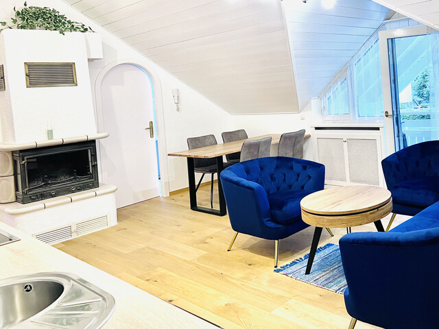 PROVISIONSFREIE, wunderschöne,  neu sanierte 5,5 ZI-Whg mit Balkon, Garten,TG, Nähe LKH Feldkirch, grenznah zu Liechtenstein / Schweiz