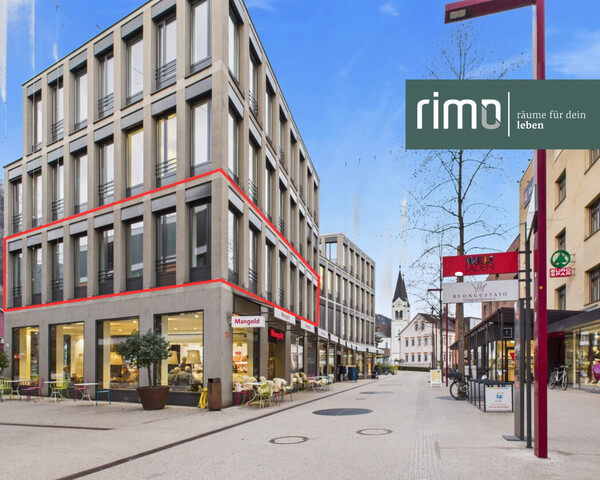 Helle, großzügige Büroeinheit mitten Am Garnmarkt in Götzis mit ca. 140 m²