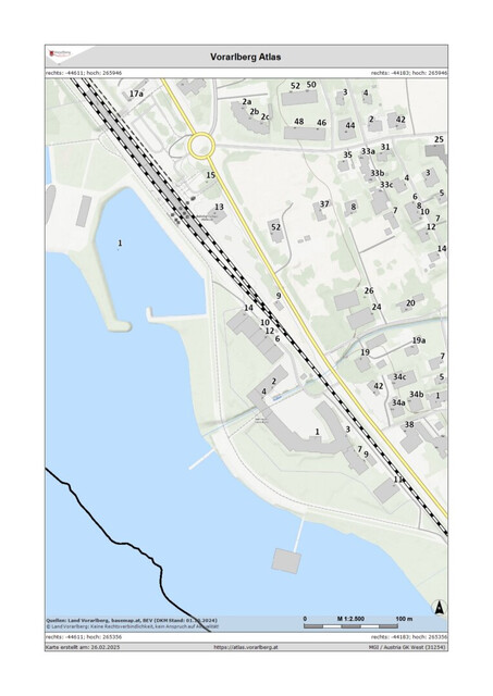 Baugrundstück in Lochau: direkt hinter dem Kaiserstrand und nur einen Steinwurf vom Bodensee entfernt