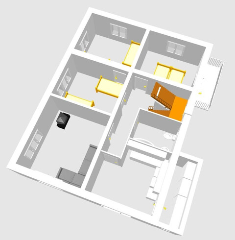 Sanierte Wohnung 2 Etagen 12 Zimmer in Top-Lage!