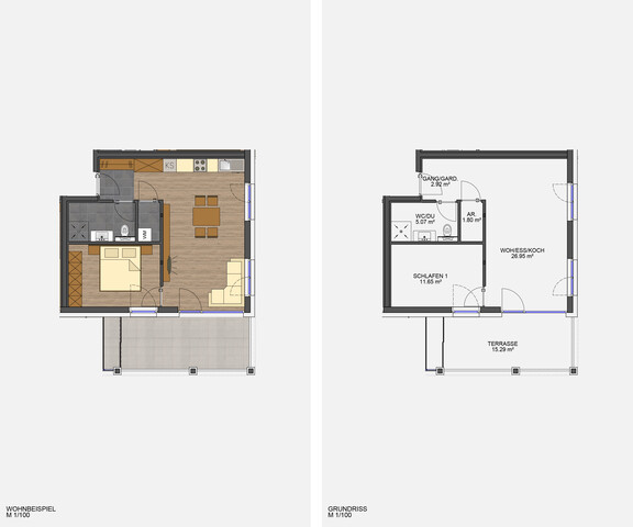 Schöne 2-Zimmer Terrassenwohnung in Koblach