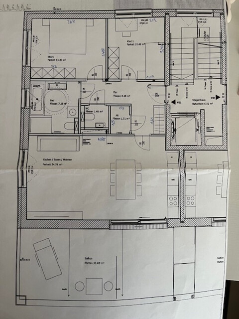 Ruhig gelegene 3-Zimmer Wohnung mit großer Terrasse in Hard