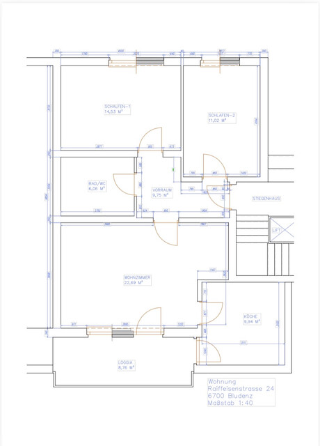3 Zimmer Wohnung mit 8 m² Balkon, Keller und Fahrradabstellraum