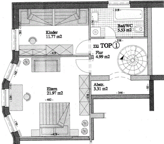 "ohne Provision" helle, geräumige 3 Zimmer Wohnung über 2 Etagen