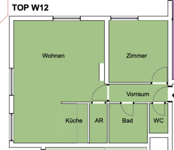 Gemütliche 2-Zimmerwohnung in der Achsiedlung zu vermieten (nach Absprache)