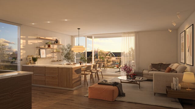 3- Zimmer Dachgeschoss Wohnung in einer Sackgasse