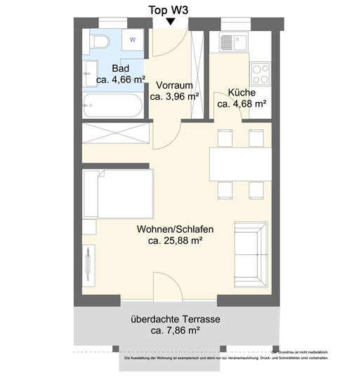 Gemütliche 1 Zimmer Gartenwohnung