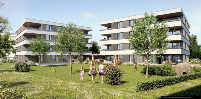 Moderne, neuwertige 2-Zimmer-Wohnung mit großer Terrasse in ruhiger Lage in Lustenau 