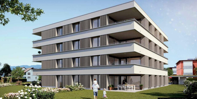 Moderne, neuwertige 2-Zimmer-Wohnung mit großer Terrasse in ruhiger Lage in Lustenau 