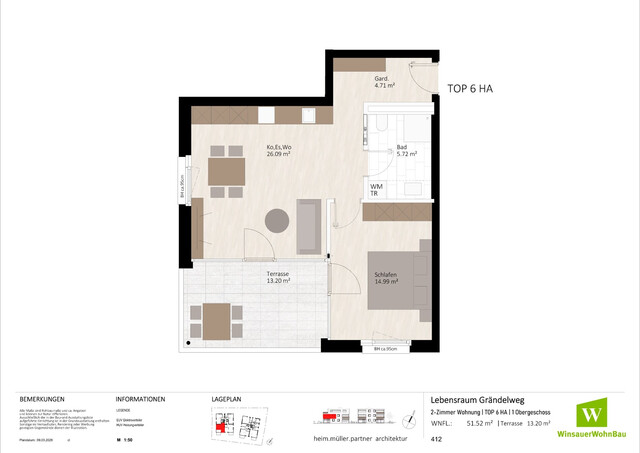 2 Zimmer Terrassenvergnügen (HA Top 06)