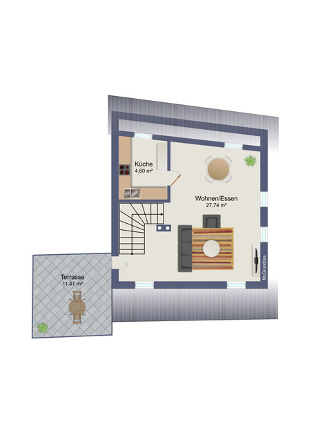 Maisonette Wohnung mit Blick über die Dächer von Feldkirch - mit Dachterrasse!