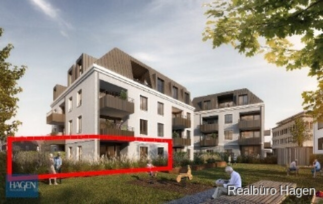 Neubau im Zentrum - Top B.02
3-Zimmerwohnung mit Garten
ATTRAKTIVE FINANZIERUNG