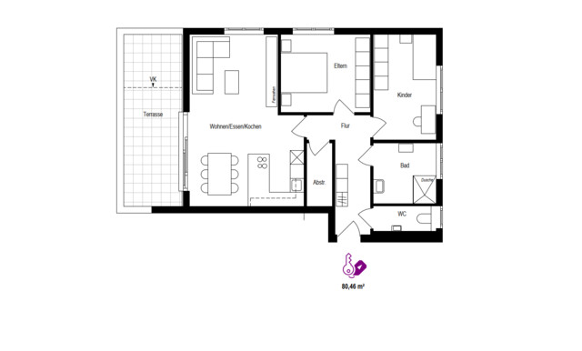 💫🏡👉🏻  neuwertige 3-ZI-Wohnung  in Bregenz-Rieden!