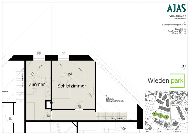 Luxuriös wohnen: 3-Zimmer-Maisonette-Wohnung mit Paketanlage und Service-App