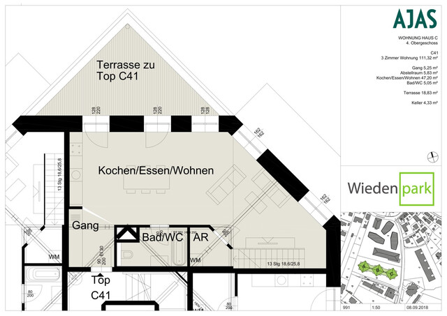 Luxuriös wohnen: 3-Zimmer-Maisonette-Wohnung mit Paketanlage und Service-App