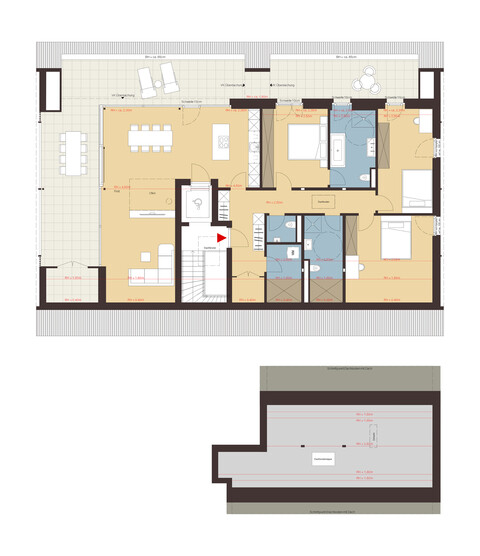 4-Zimmerwohnung mit Dachterrasse| A07