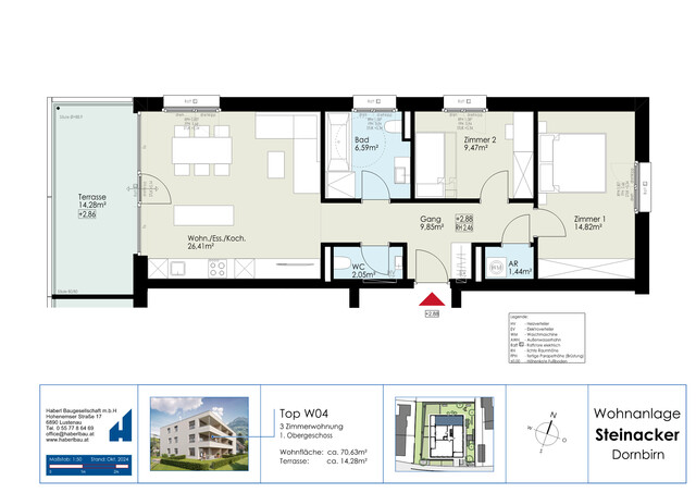 Ruhige 3 Zimmerwohnung für Genießer