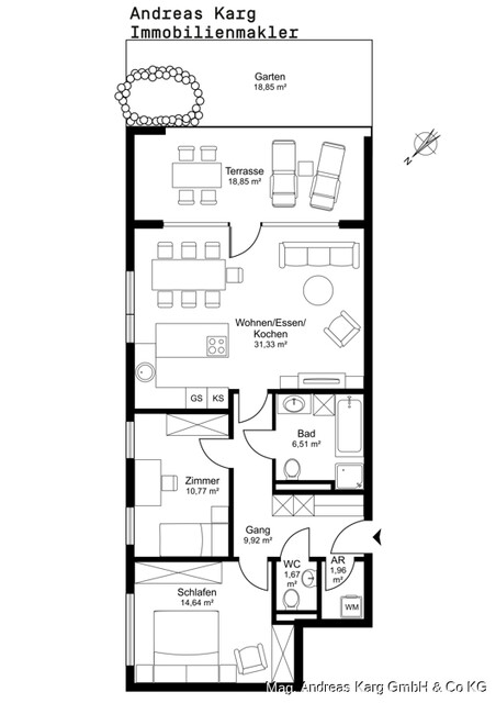 Exklusive Gartenwohnung im Seedomizil Lochau – Wohnen am Bodensee