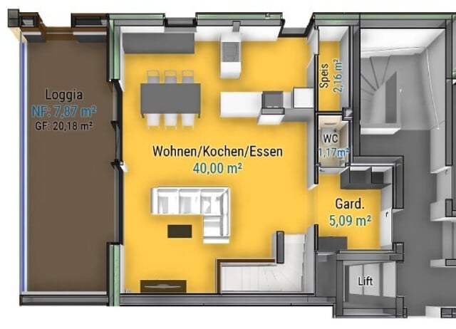 122m² große 3-Zimmer-Maisonettewohnung mit Seeblick und Zweitwohnsitzmöglichkeit am Eichenberg!