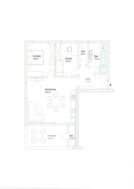 Schöne 3,5 Zimmer Wohnung