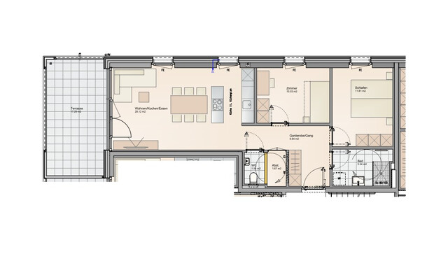 Hochwertige neu erbaute 3-Zimmerwohnung in attraktiver Wohnanlage in Bludenz zu vermieten