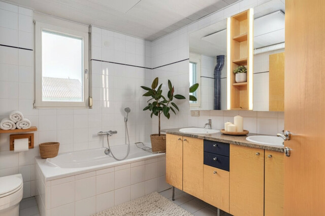 Ökologisches Traumhaus- für den anspruchsvollen Hausbesitzer-mit Garten und begehbarer Dachterrasse!