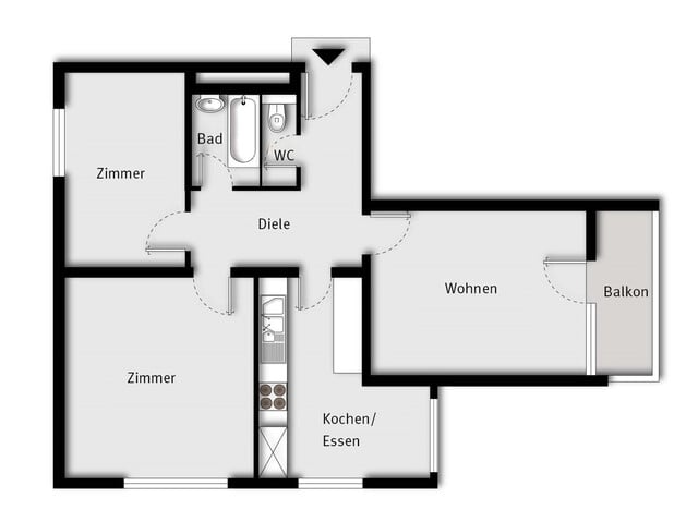 Charmante 3-Zimmerwohnung in ruhiger Lage