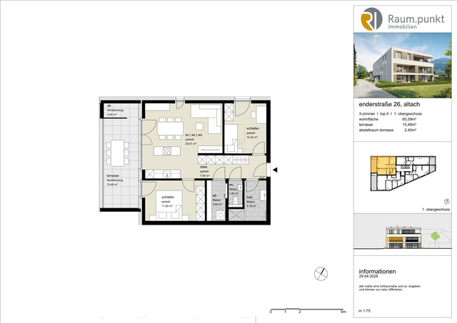 3-Zimmerwohnung mit Terrasse - Top 04