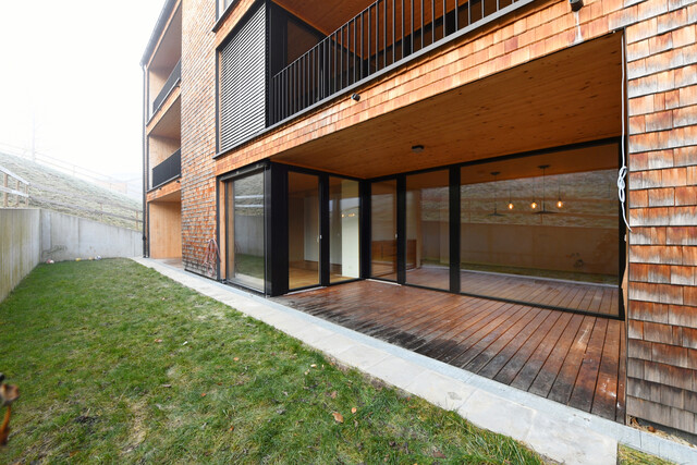 Stilvolle 2-Zimmer-Wohnung mit großzügigem Garten im Herzen des Bregenzerwaldes