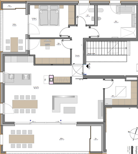 schöne Penthousewohnung in Klaus