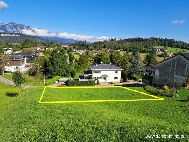 Baugrundstück ca. 344m² mit Bergpanorama in Feldkirch/Frastanz (Letze)!