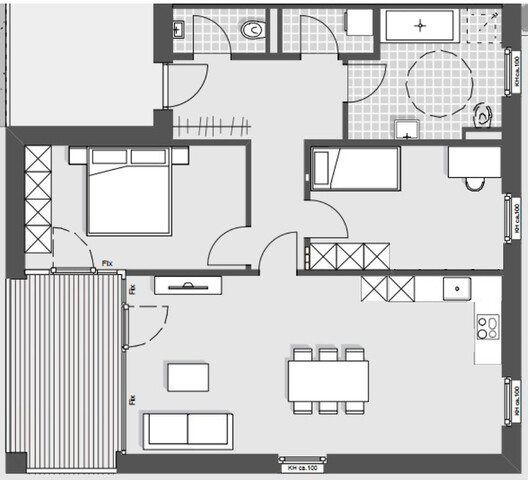 Großzügige, attraktive 3-Zimmer-Terrassen-Wohnung in ruhiger Lage in Bregenz