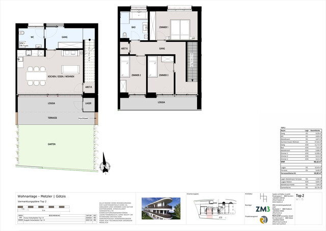 Exklusive 4-Zimmer-Maisonette-Wohnung mit Garten - Top 2