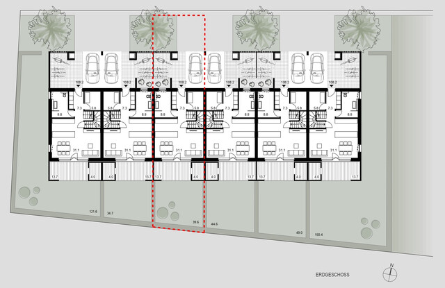 Modern wohnen in Wolfurt: Wohnbebauung mit Reihenhauscharakter in attraktiver Lage / Haus D
