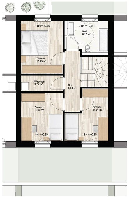 Modern wohnen in Wolfurt: Wohnbebauung mit Reihenhauscharakter in attraktiver Lage / Haus D