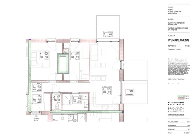 Sonnige 3-Zimmer Neubauwohnung mit 2 Balkons