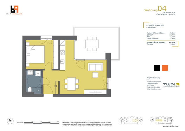 2-Zimmer-Terrassenwohnung - Altach, Löwengasse / Top 4