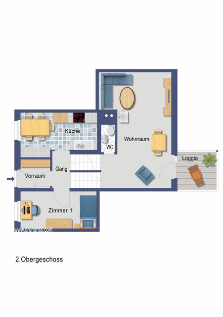 4-Zimmer-Maisonette | Veranda | neue Küche | Tiefgarage im Zentrum