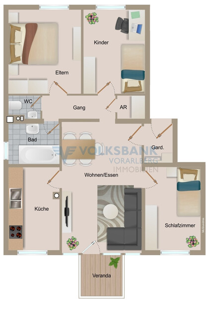 Charmante 4,5-Zimmerwohnung zu verkaufen!