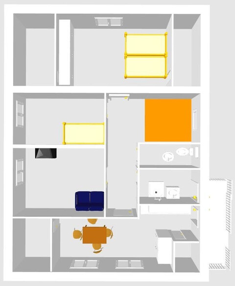Sanierte Wohnung 2 Etagen 12 Zimmer in Top-Lage!