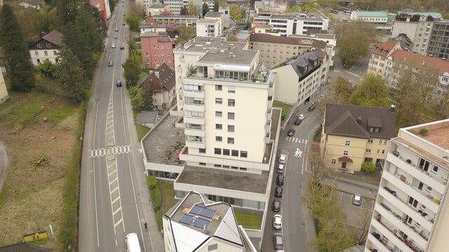 Büroflächen mit 17 Garagenplätzen in zentraler Lage von Bregenz